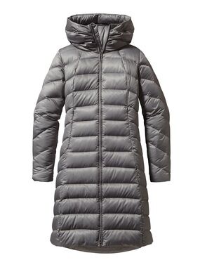 Patagonia Downtown Loft Parka Feather Gray Down Puffer Coat Size Medium Gorpcore
